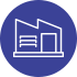 Warehouse and  consolidation icon